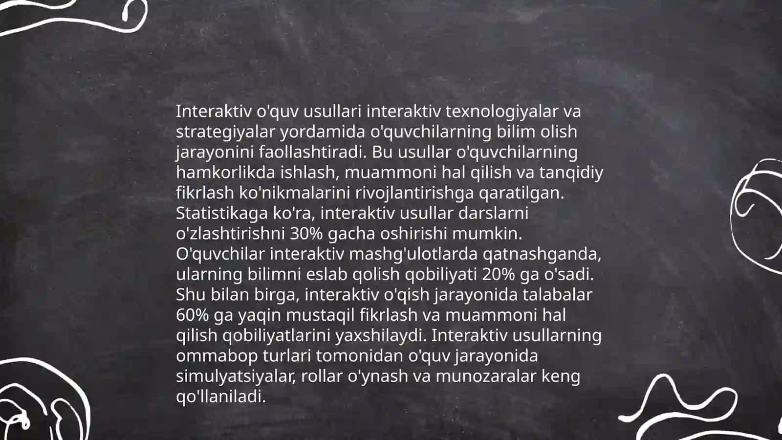 O'quvchining rivojlanturuvchi metodlar 4