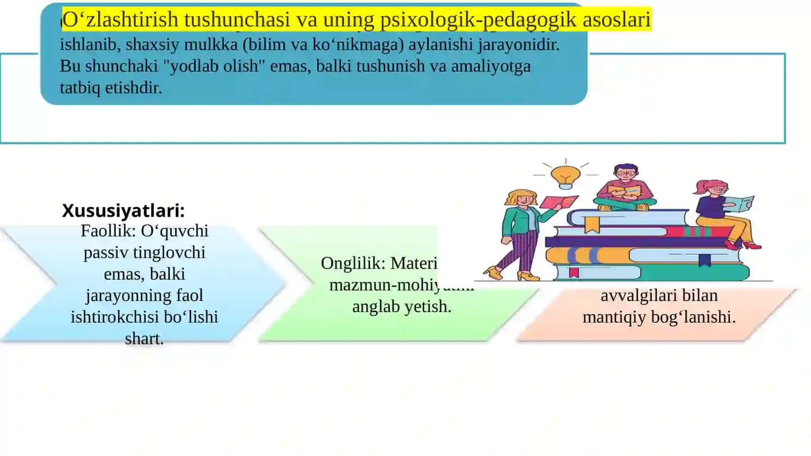 Oʻzlashtirish va oʻquv guruhlarini shakllanganlik darajasini diagnostika qilish slayd 4