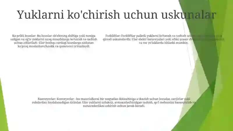 Fermalardagi Xarakatlanuvchi Yuklar 4