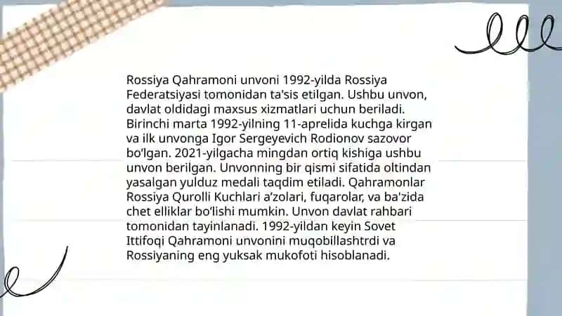 Rossiya qahramonlari 4