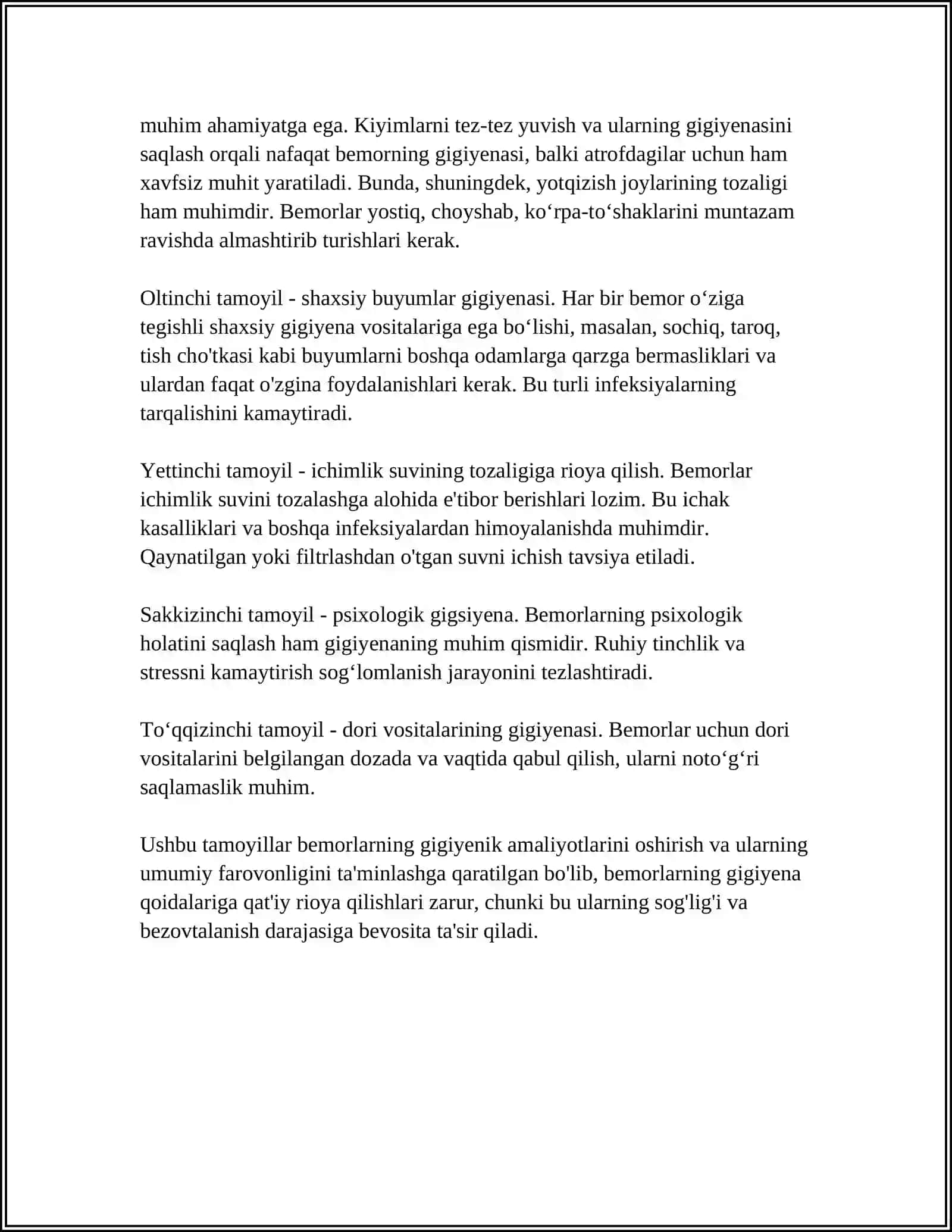 Bemorlarni shaxsiy gigiyenasi 4