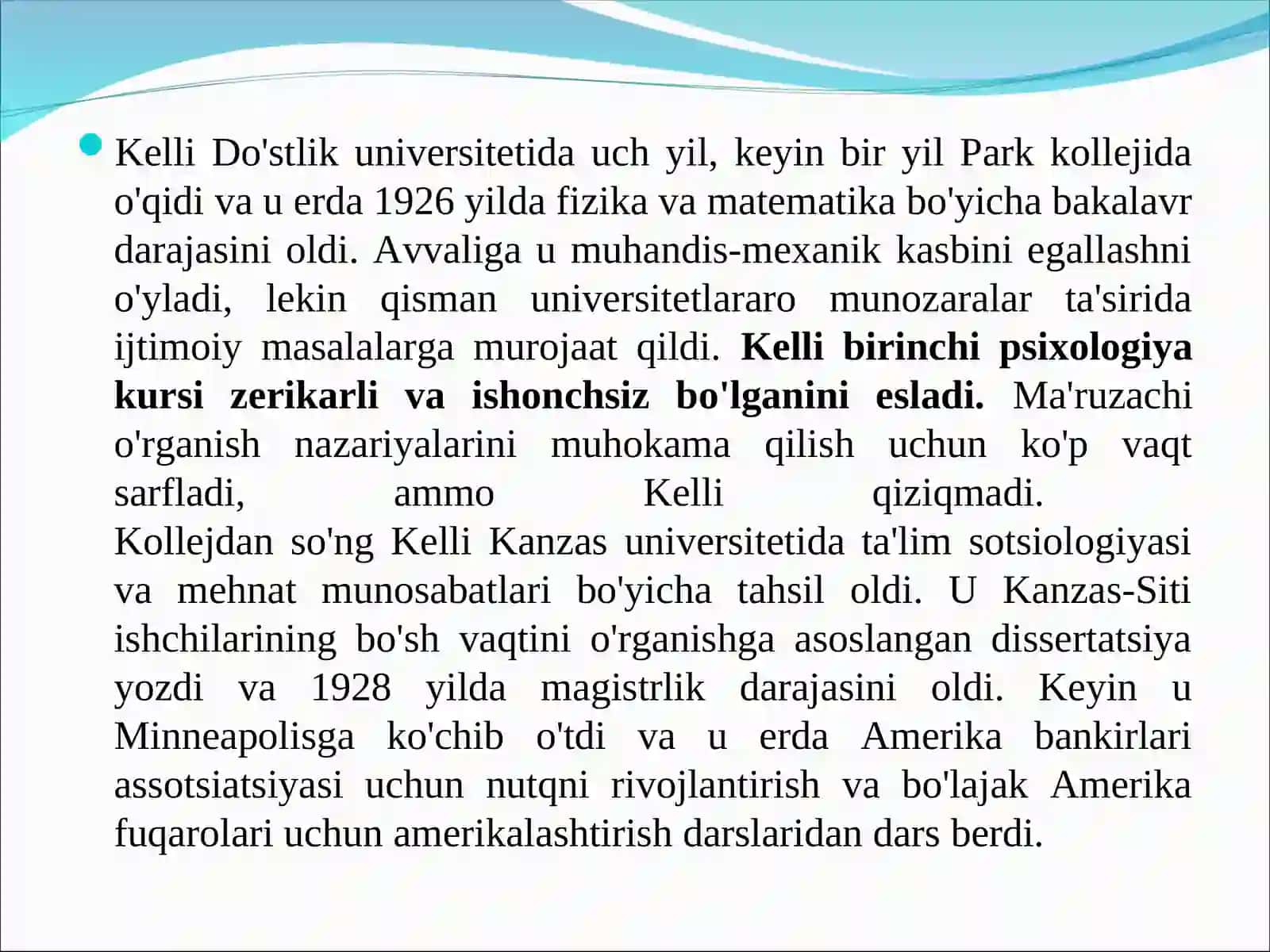 KELLINING KOGNITIV SHAXS NAZARIYASI 4