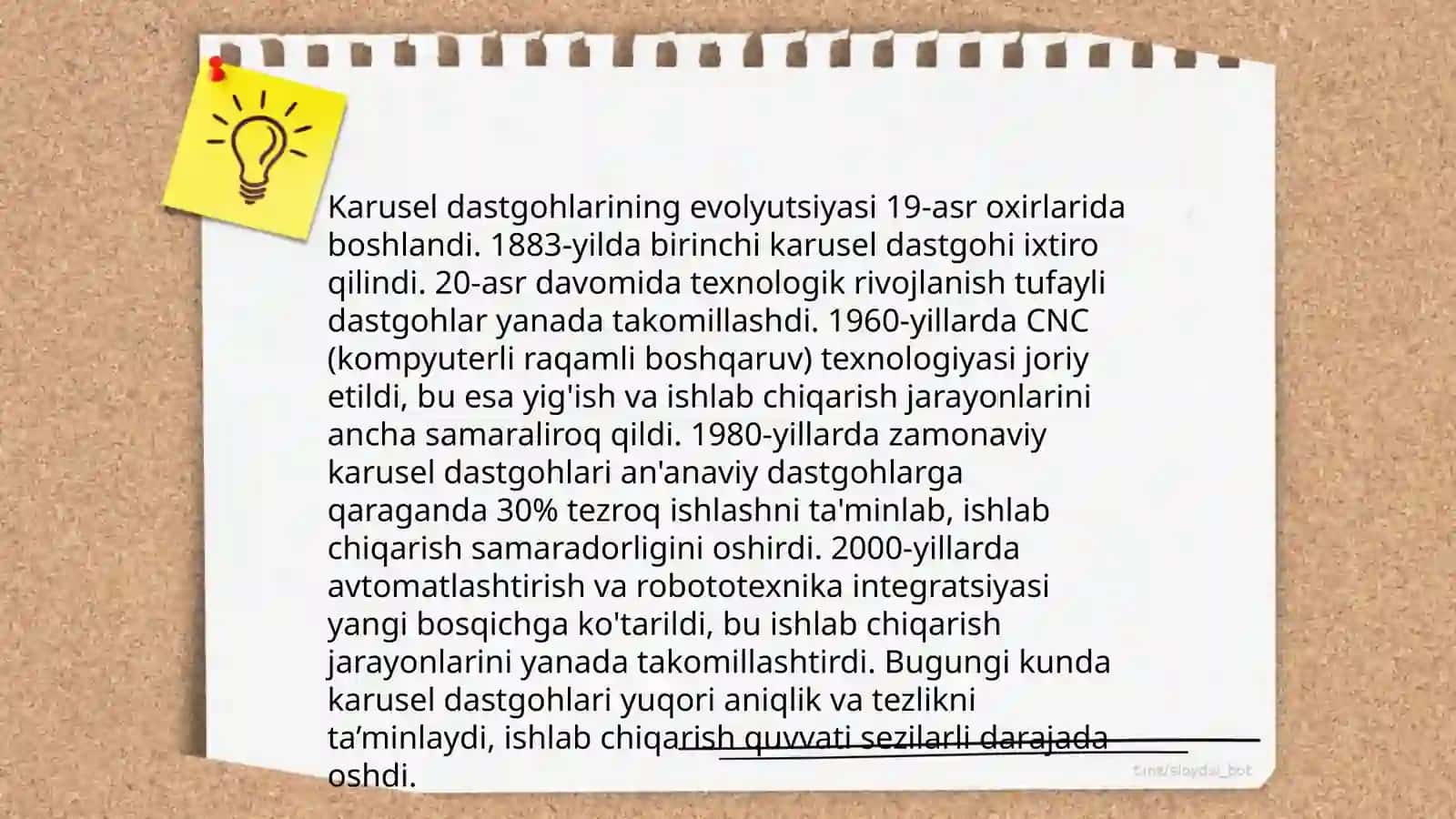Karusel dastgohining tarixi 4