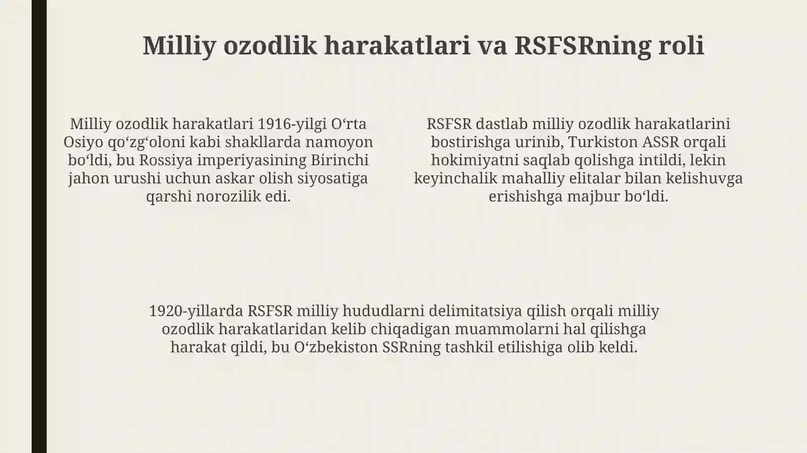 O'zbekiston SSRning tashkil etilishi 4