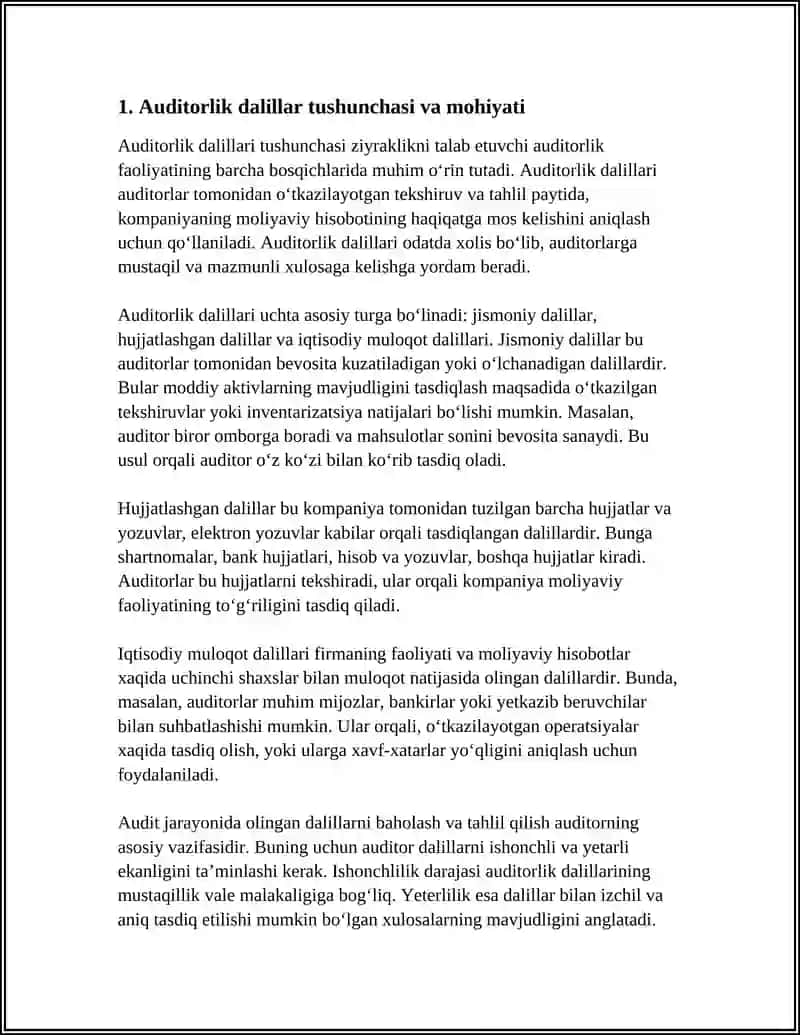 AUDITORLIK DALILLAR 4
