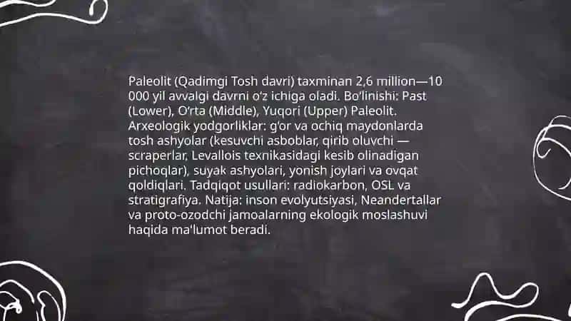 Tosh davri arxeologiyasi 4