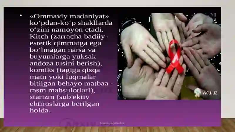 Ommaviy madaniyatning shakllanish tarixi va uning turlari 4