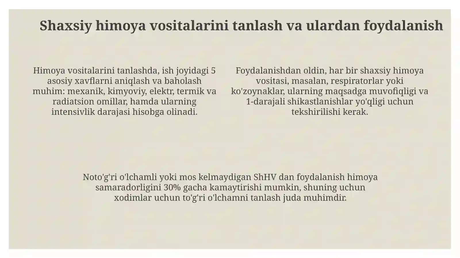 Shaxsiy himoya vositalari 4