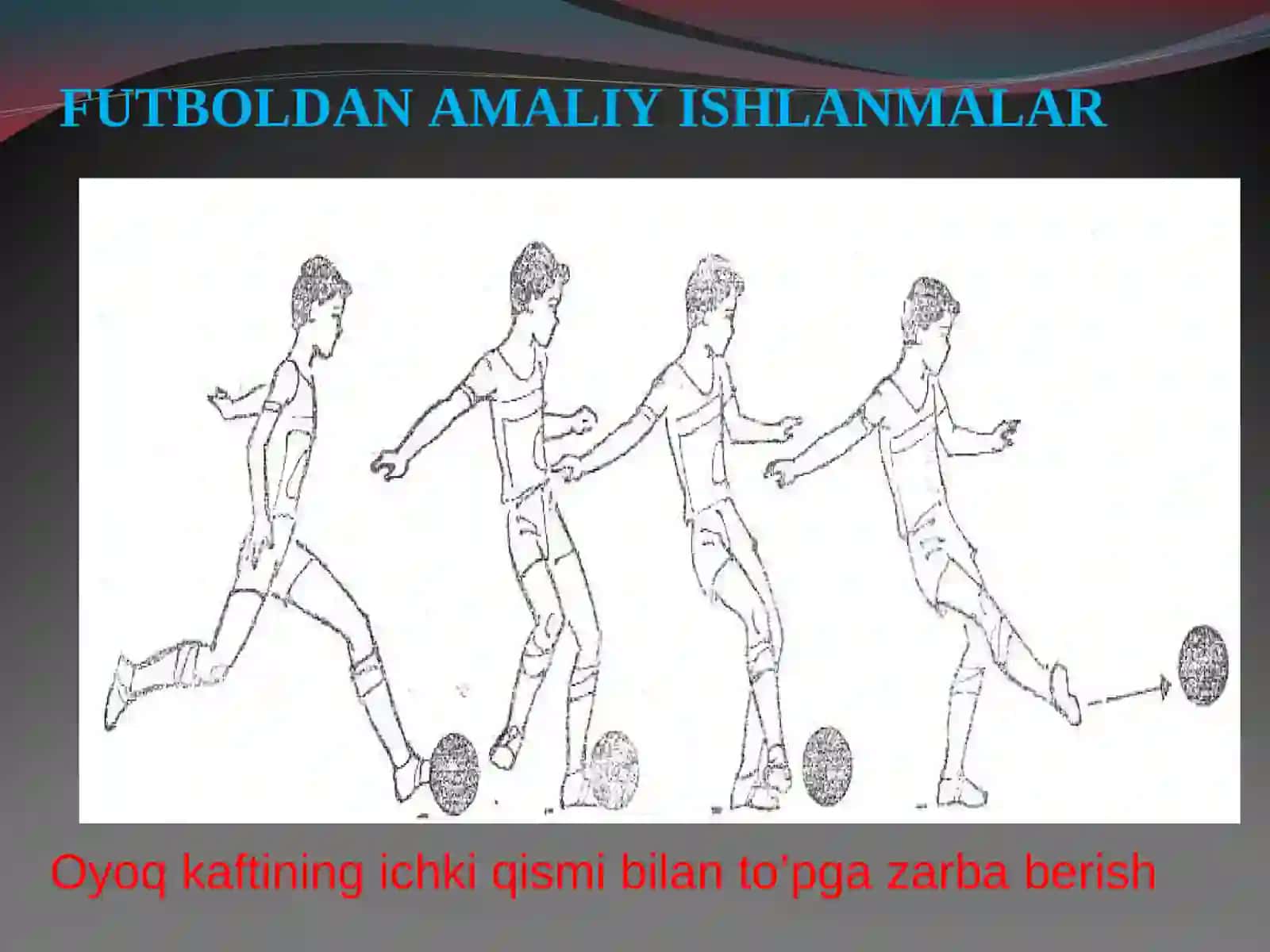 FUTBOL TAKTIKASIGA O’RGATISH 4