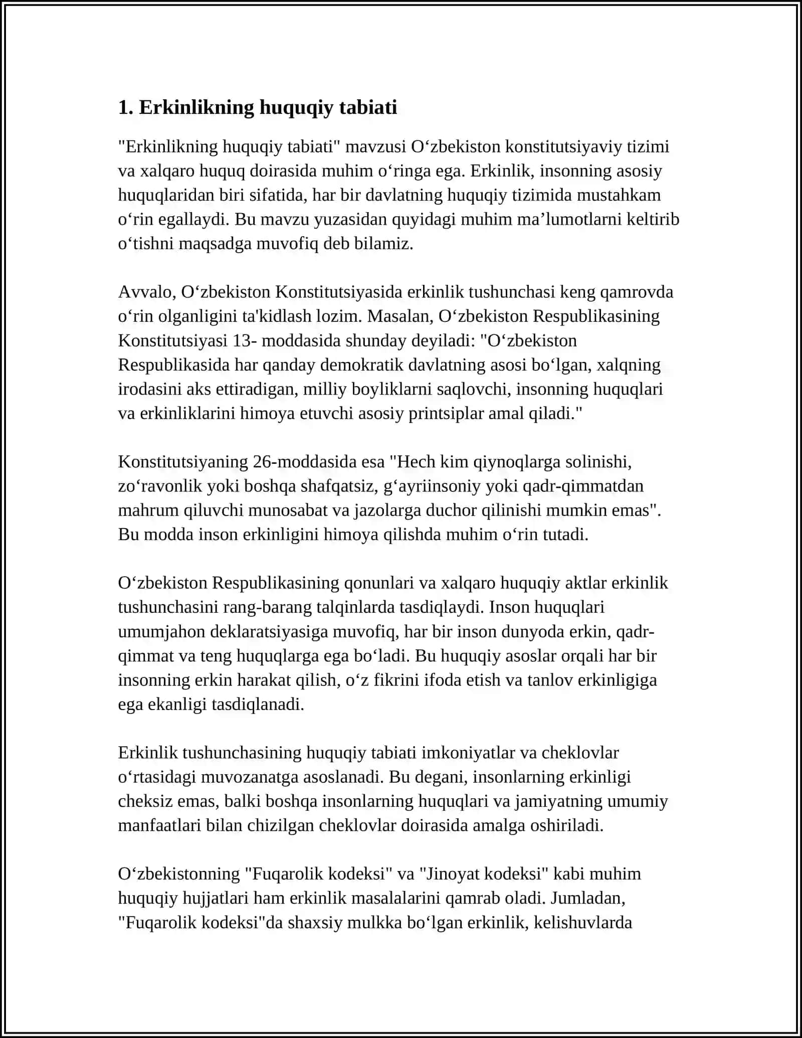 ERKINLIKNING HUQUQIY TABIATI 4