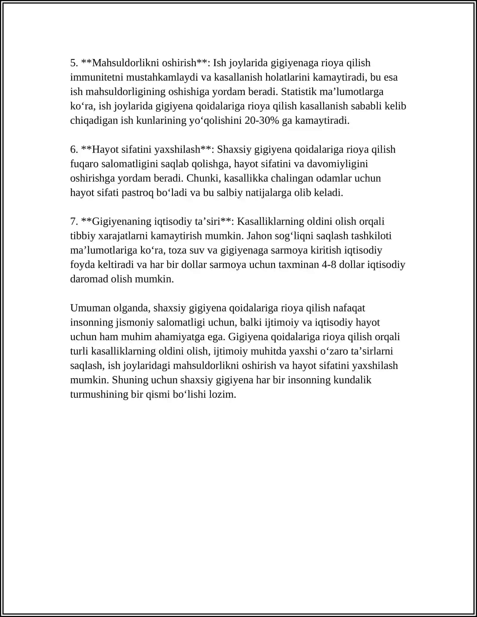 GÒZALLIK TERAPEVTINING SHAXSIY GIGENYASI 4