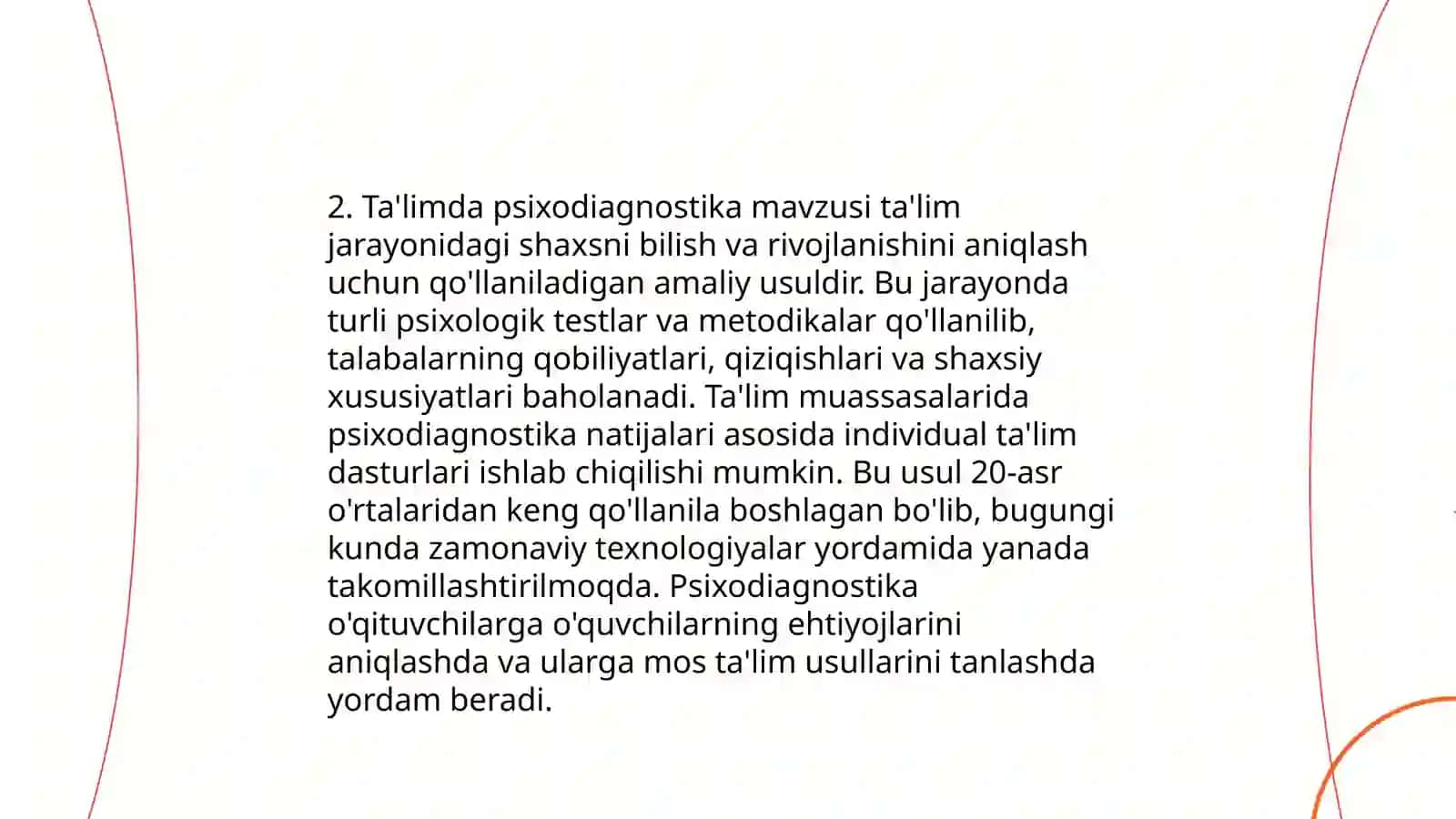 Psixodiagnostikani qo'llash sohalari 4