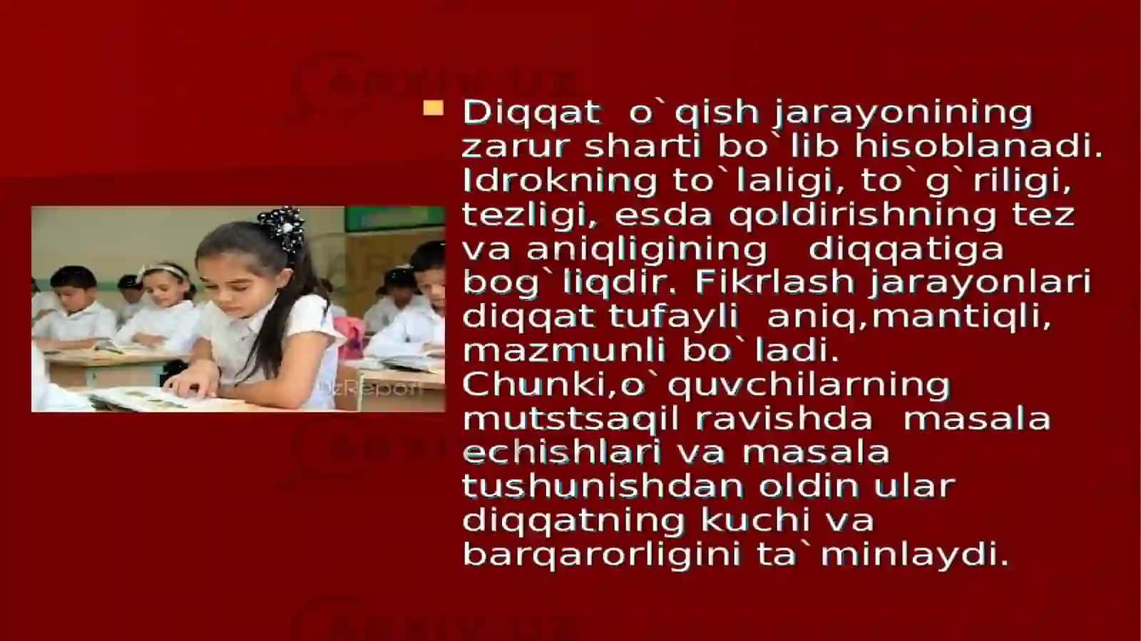 Diqqat va uning turlari va vazifasi 4