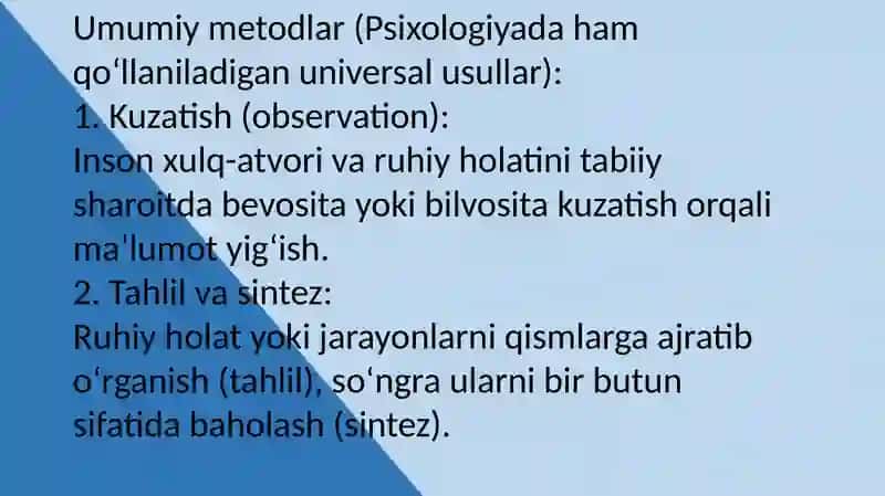 Pedogogik va Psixologiya Metodlari 4