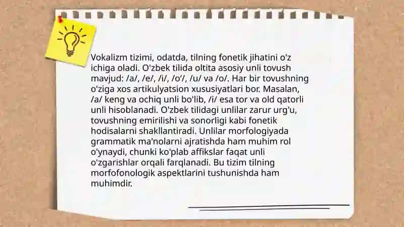 Turk tilida fonetikasi 4