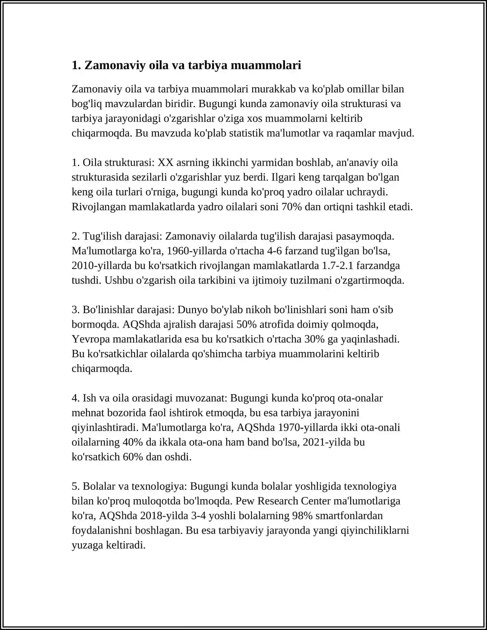 Zamonaviy Ahloqiy Tarbiyaviy Yutuqlari va Kamchiliklari 4
