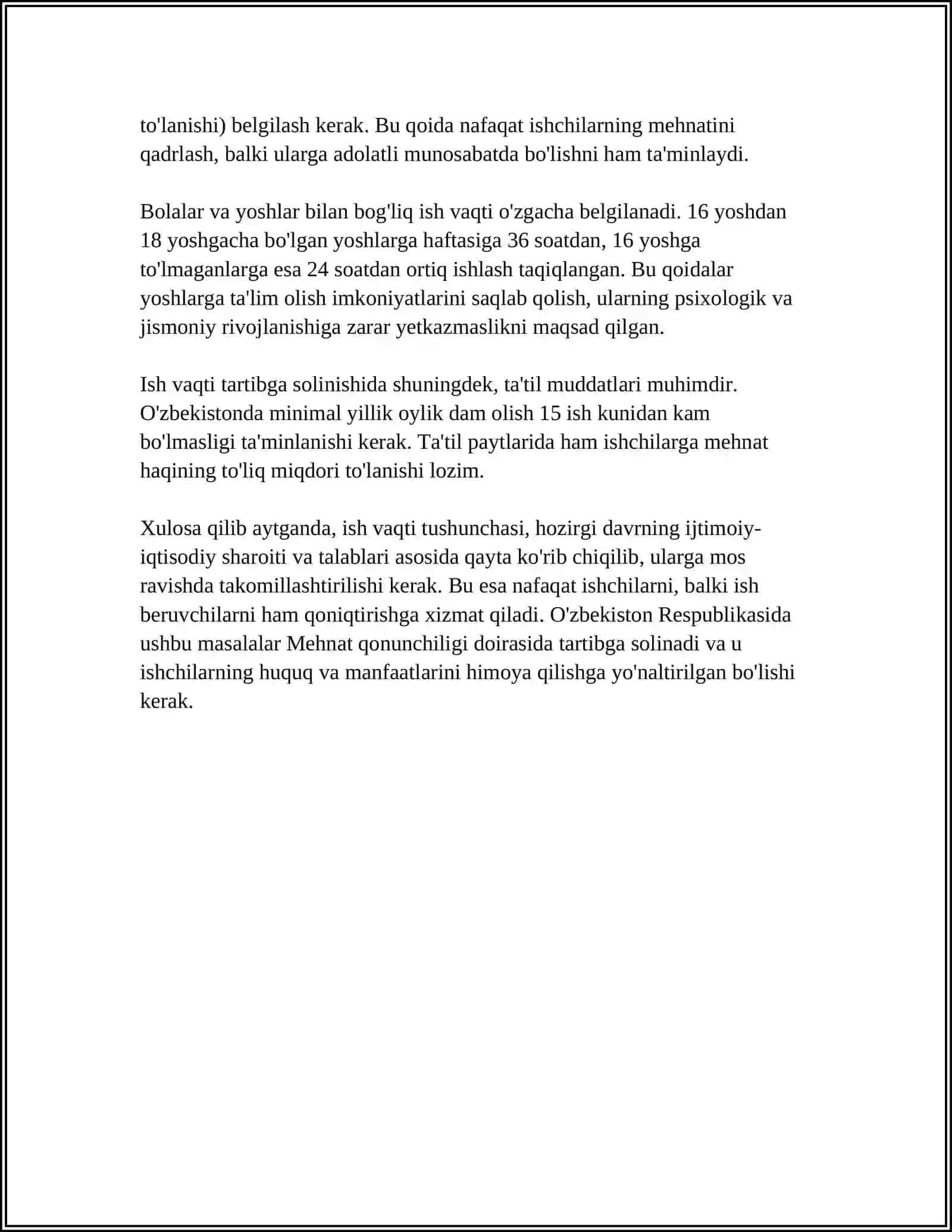 MUSTAQIL ISH 4