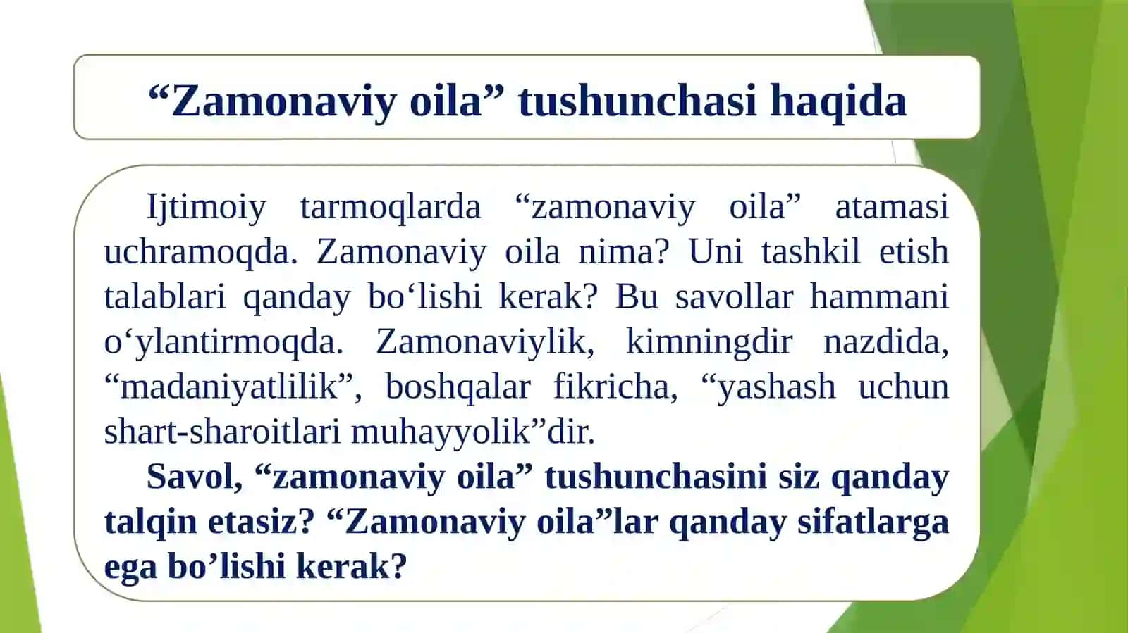 Zamonaviy oilalar rivojining pedagogik xususiyatlari 4