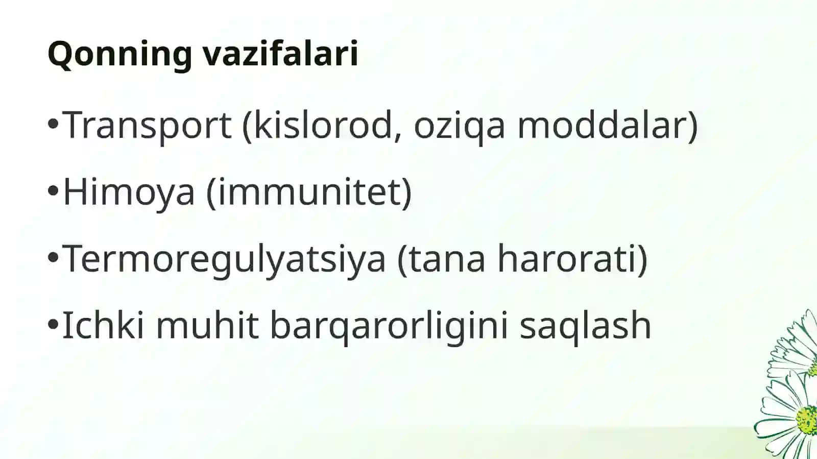 Qon shakilli elementlari. 4