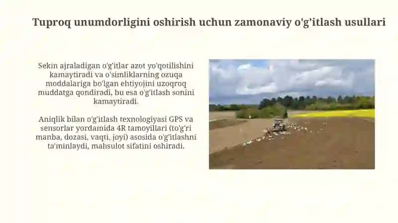 Zamonaviy yer tayyorlashning zamonaviy usullari 4