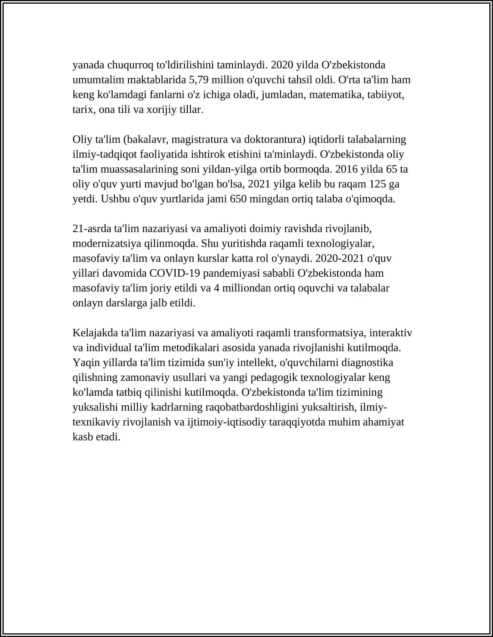 PEDAGOGIKA VA PSIXOLOGIYA NAZARIYASI 4