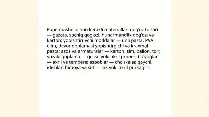 Pape-Mashe San'ati 4