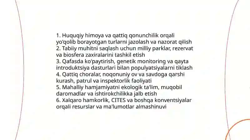 Hayvonot dunyosi va uni muhofaza qilish 4