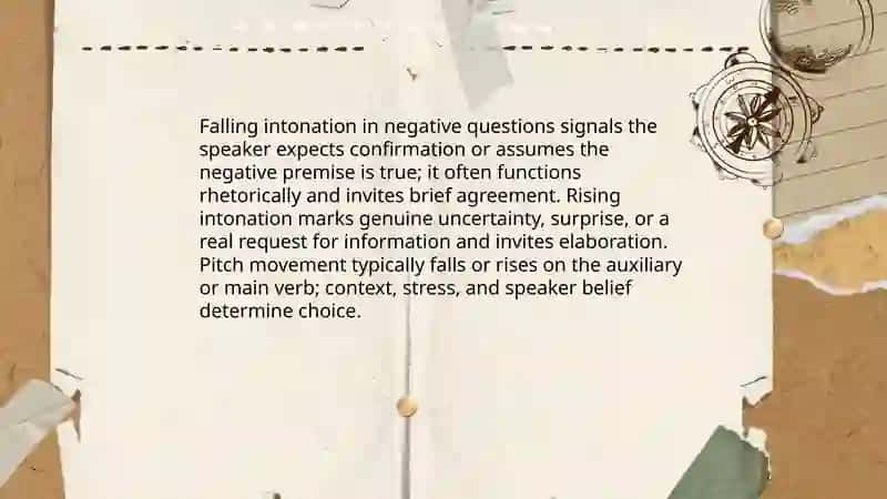 Asking and answering negative questions 4