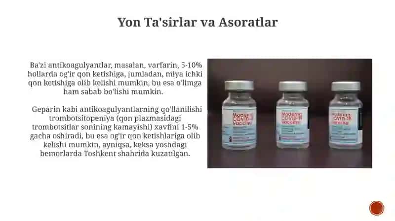 Ikkinchi darajali Antikoagulyantlar 4
