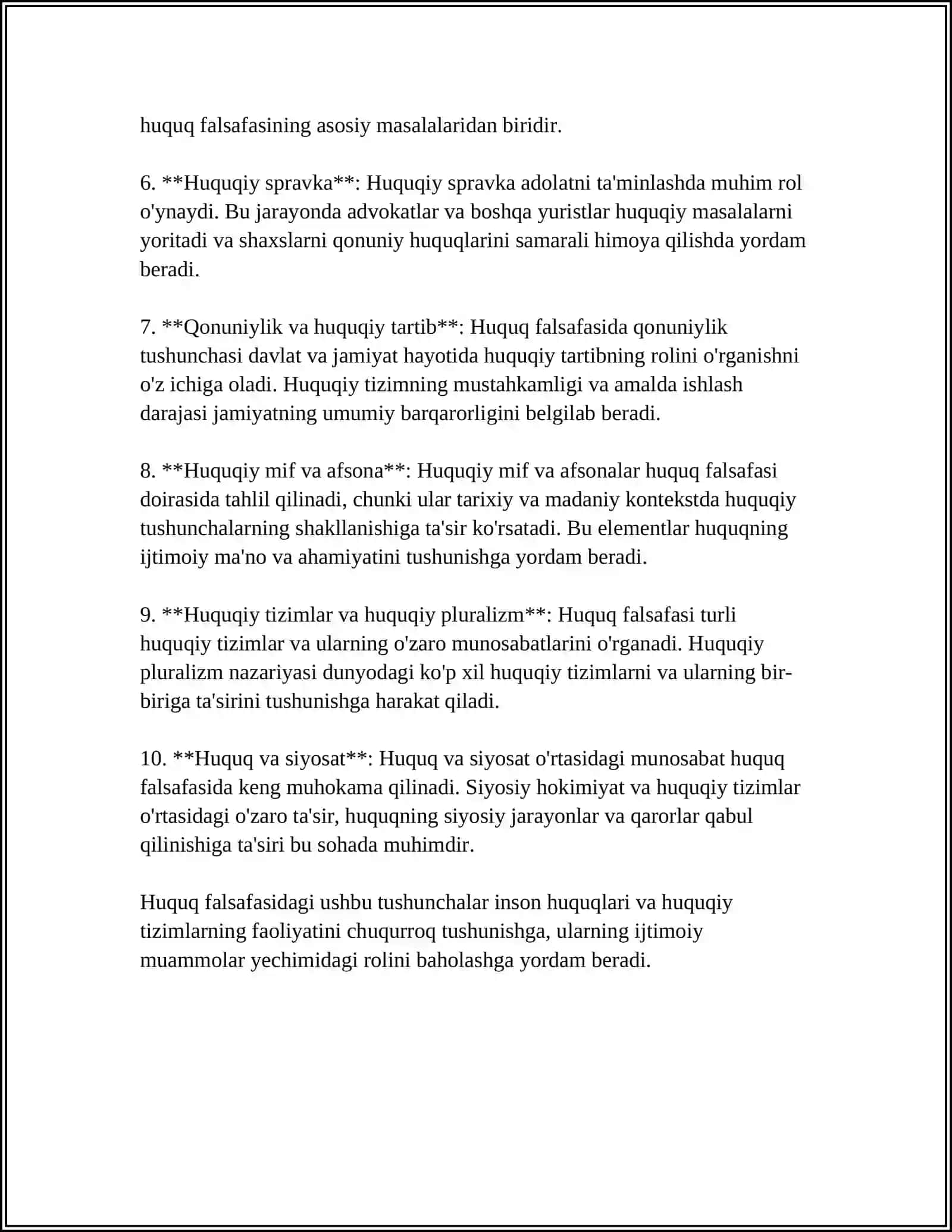 HUQUQ FALSAFASINING DARAJALARI 4