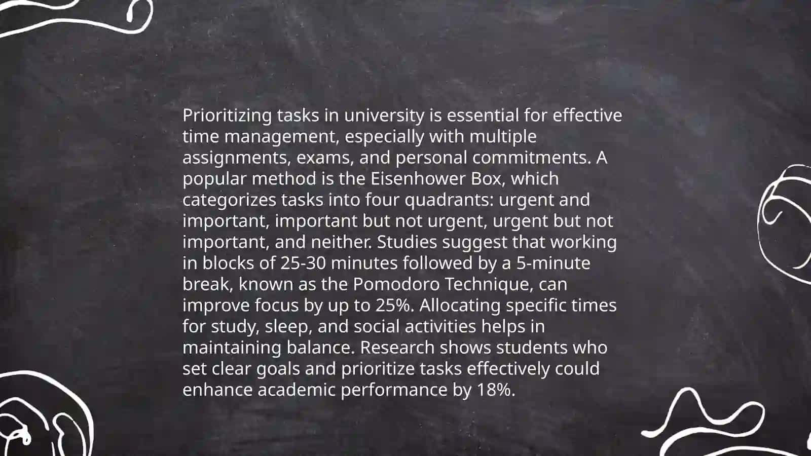 Managing time at university 4