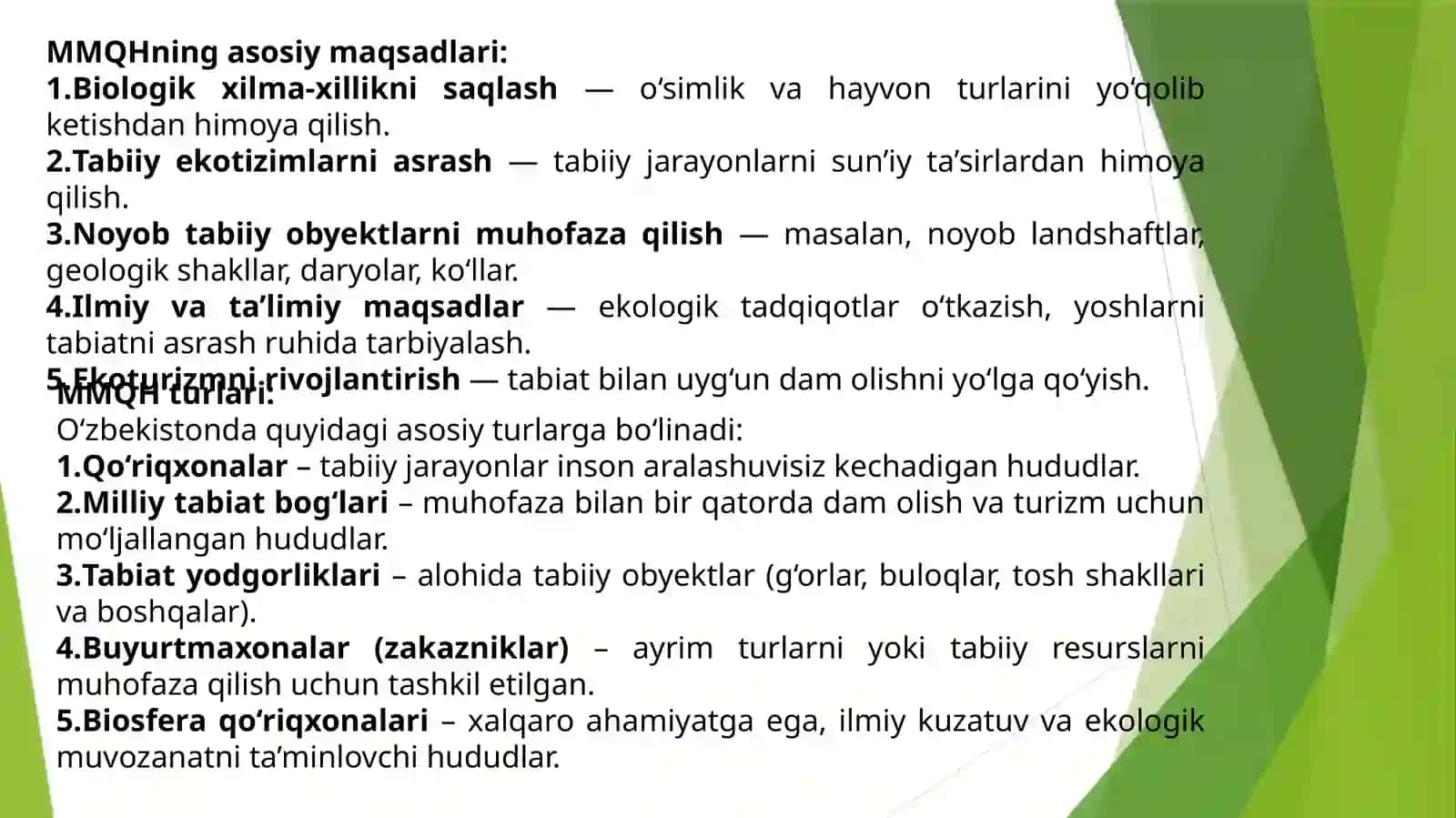 Oʻzbekiston maxsus muhofaza qilingan hududlar 4