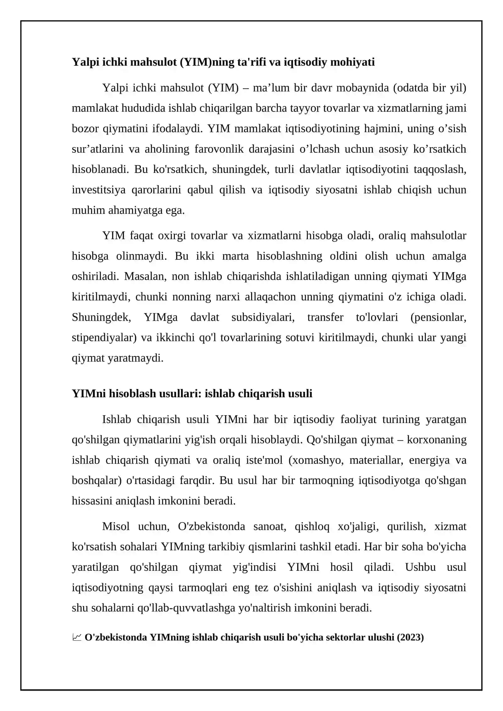 Yalpi ichki mahsulot va uni hisoblash usullari 4