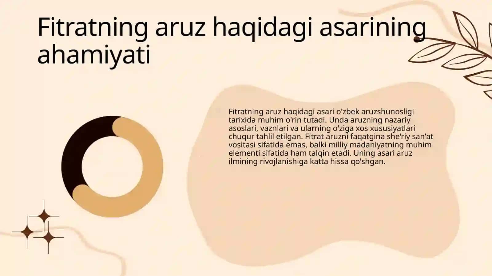 Fitratning ʼʼaruz haqidagi asarida aruz sistemasi talqini 4