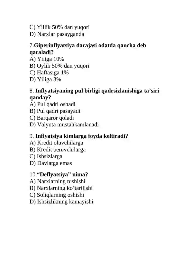 Infilyatsiyava uning namoyon bo'lish shakllari 4