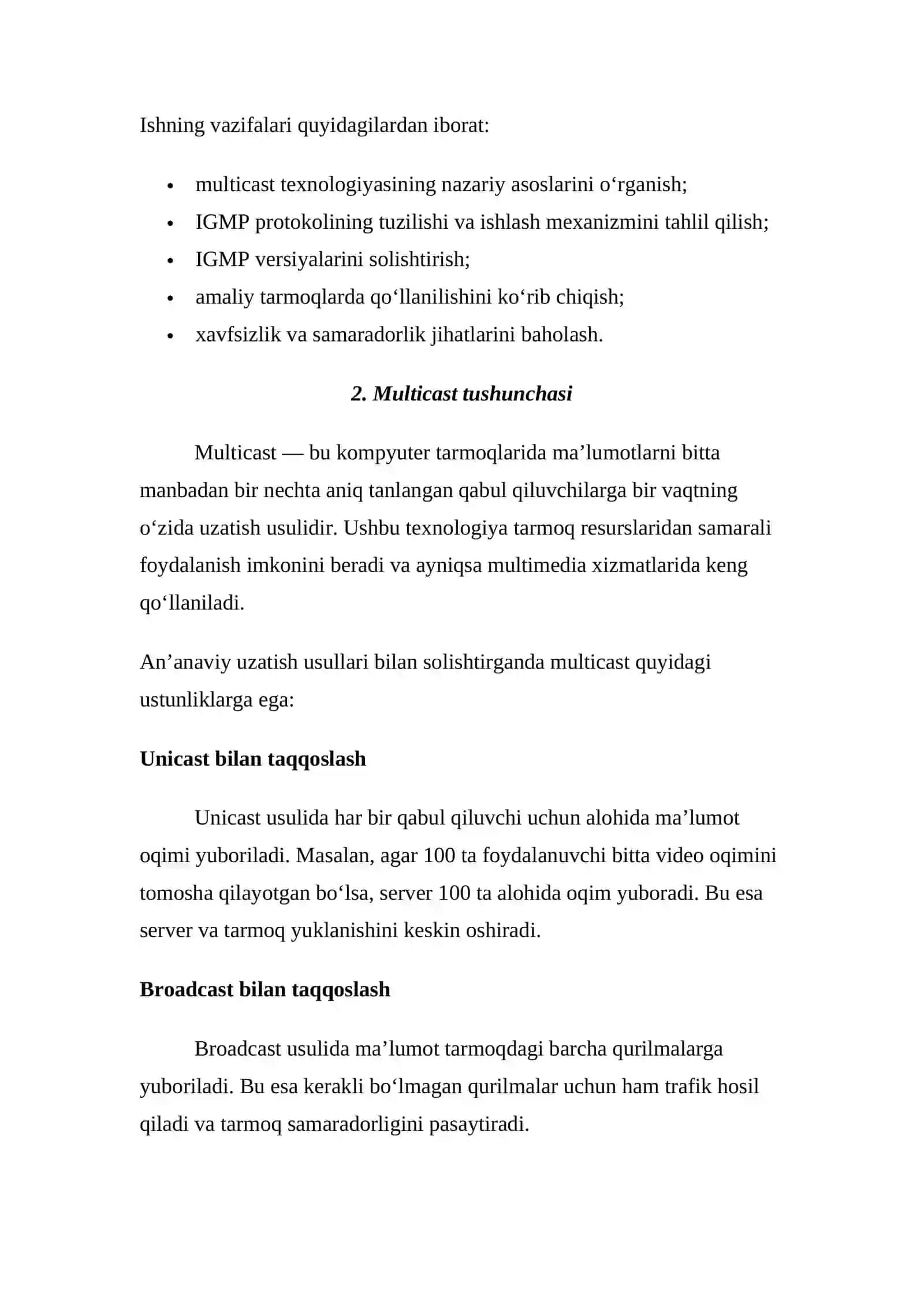 IGMP protokolining asosiy ishlash tamoyillari 4