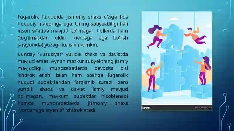 Fuqarolar–fuqarolik huquqining sub'ekti sifati 4