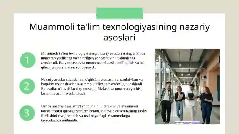 Muammoli ta'lim texnologiyasi 4