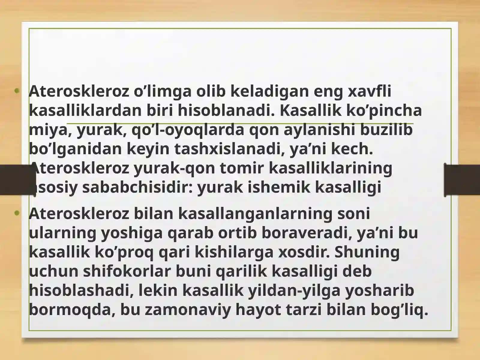 Aterasklerozning kelib chiqish mexanizmi 4