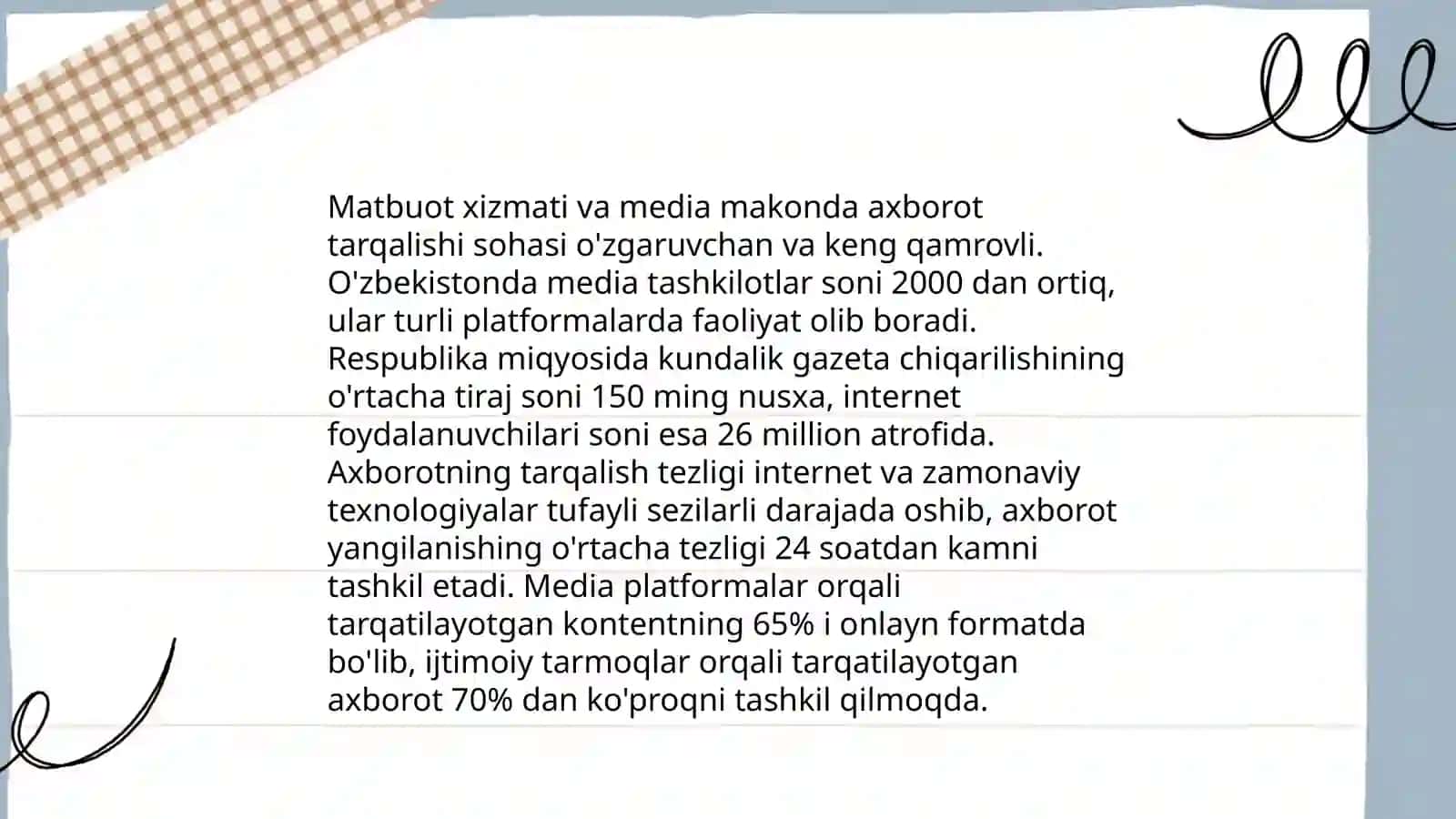 Media makonda axborotni taqdim etish 4