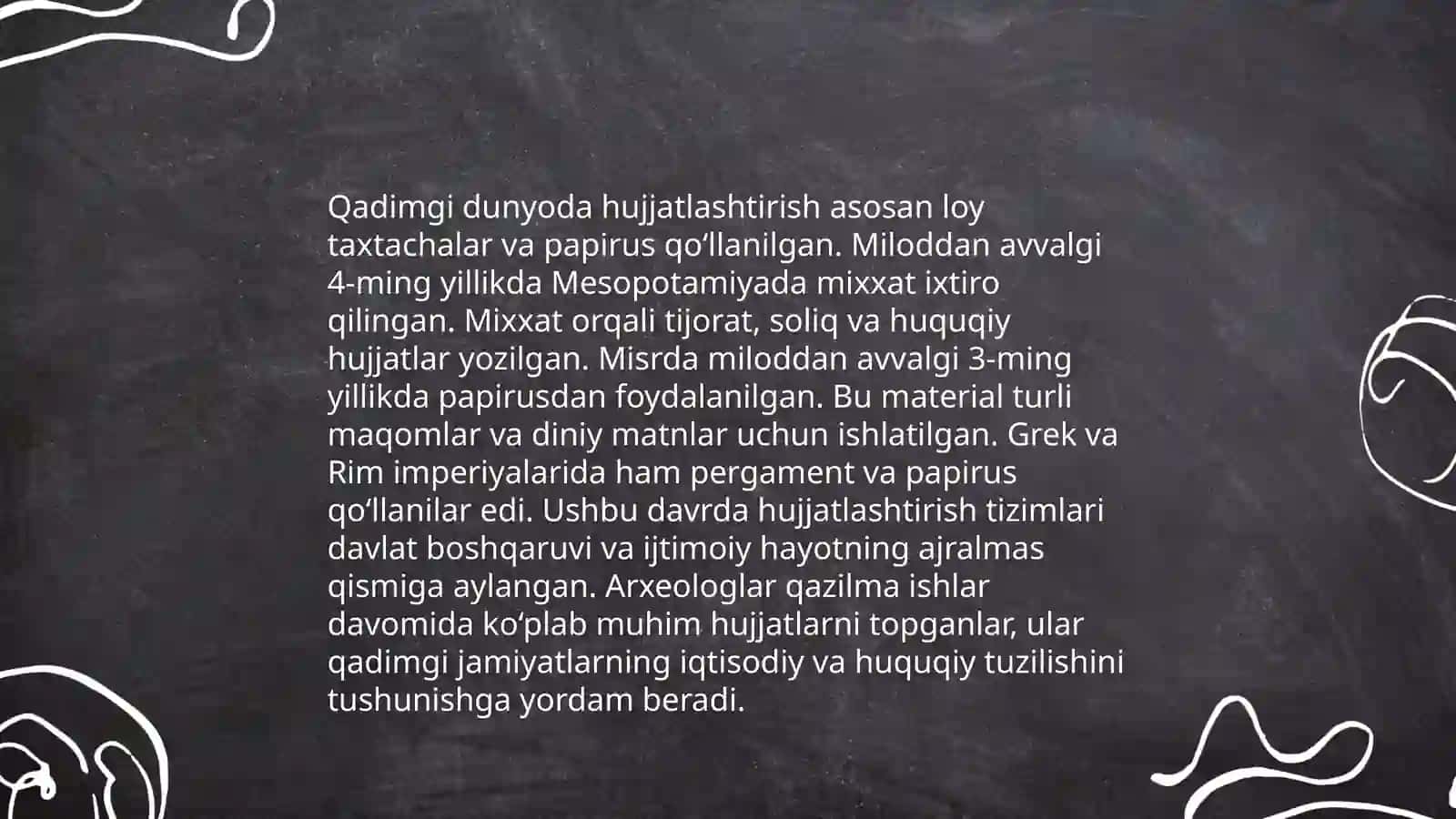 Hujjatlarning tarixi: dastlabki bosqichlar 4