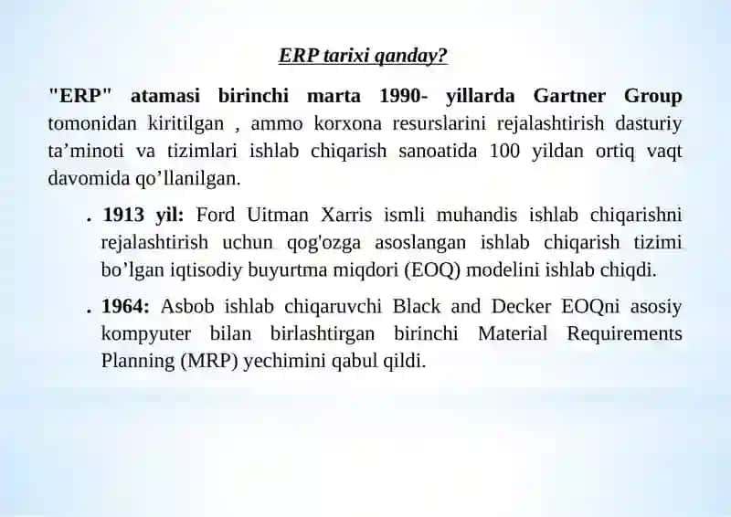 ERPning imkoniyatlari 4