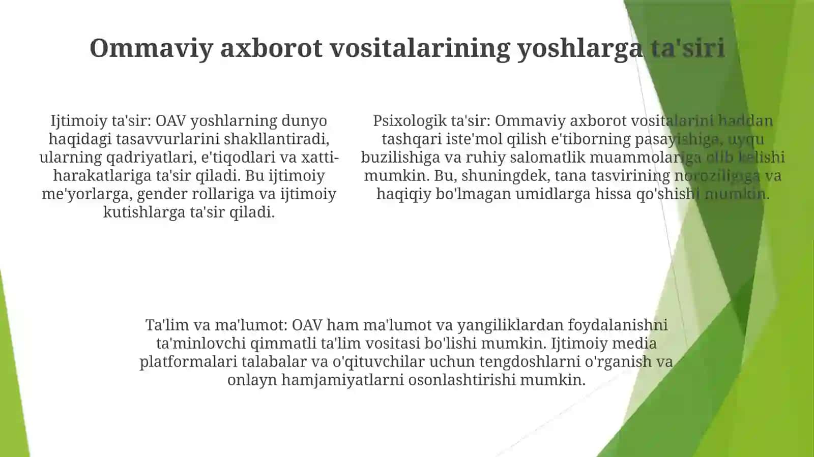 Bugungi Kunda Mediata’Limning Dolzarbligi 4