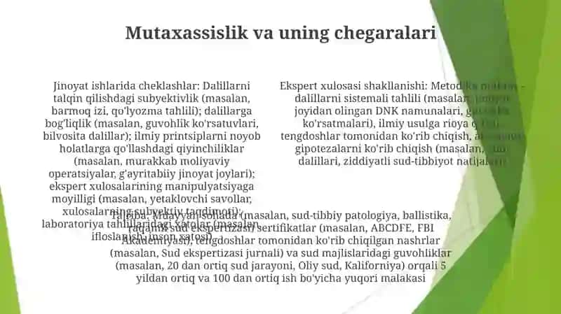 Ekspert xulosalari shakllantirish asoslari 4