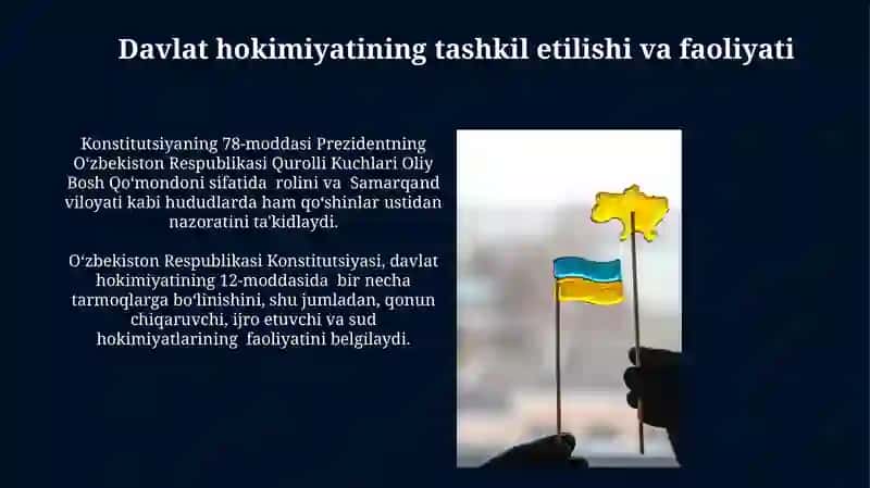 O'zbekiston Konstitutsiyasini o'rganish o'quv kursi 4
