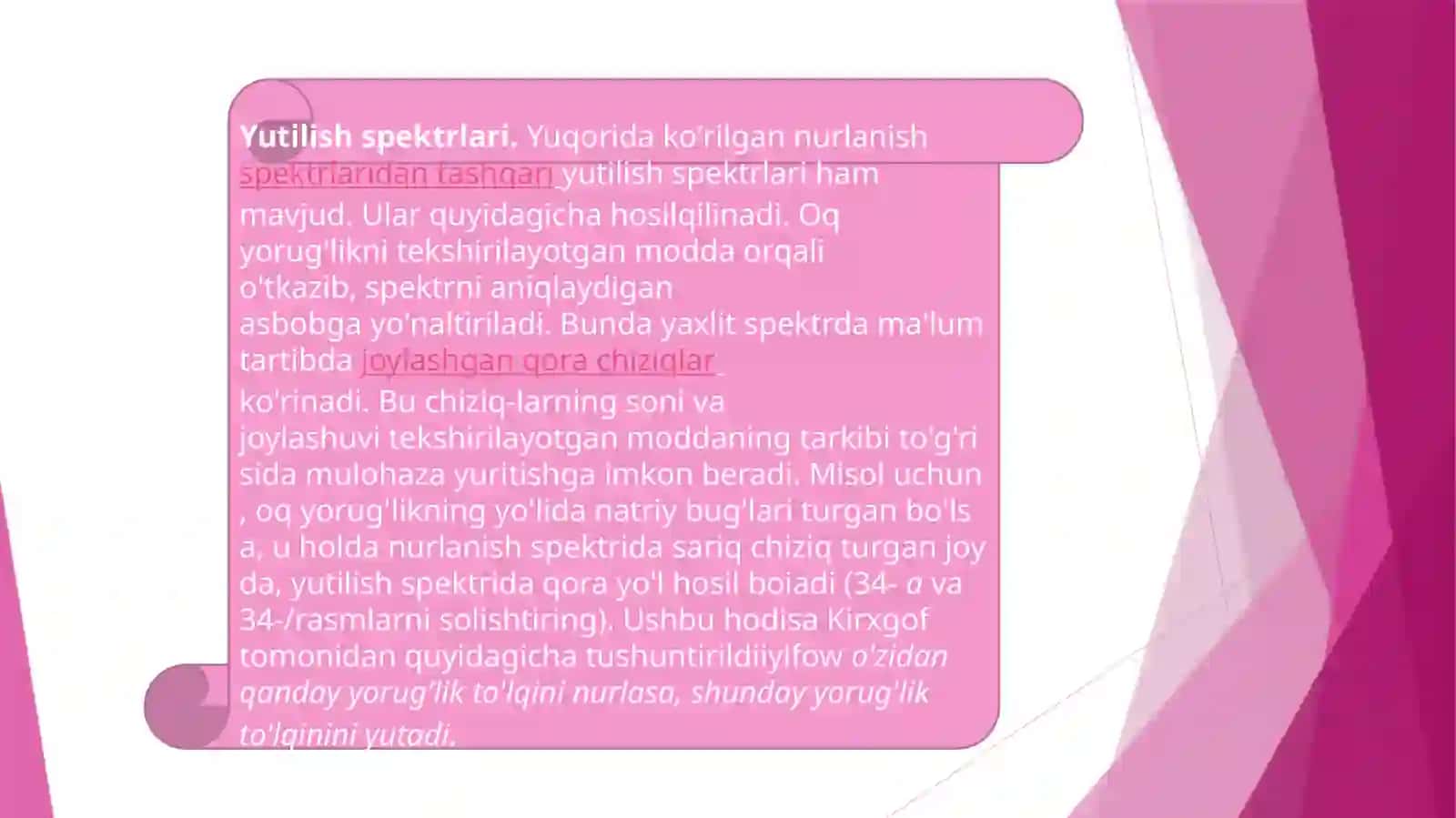 Nurlanishning elektromagnit spektri 4