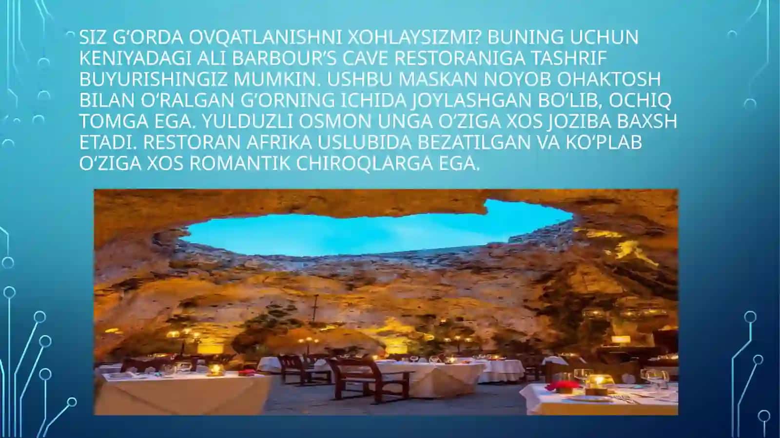 Dunyodagi eng noan'anaviy restoranlar 4