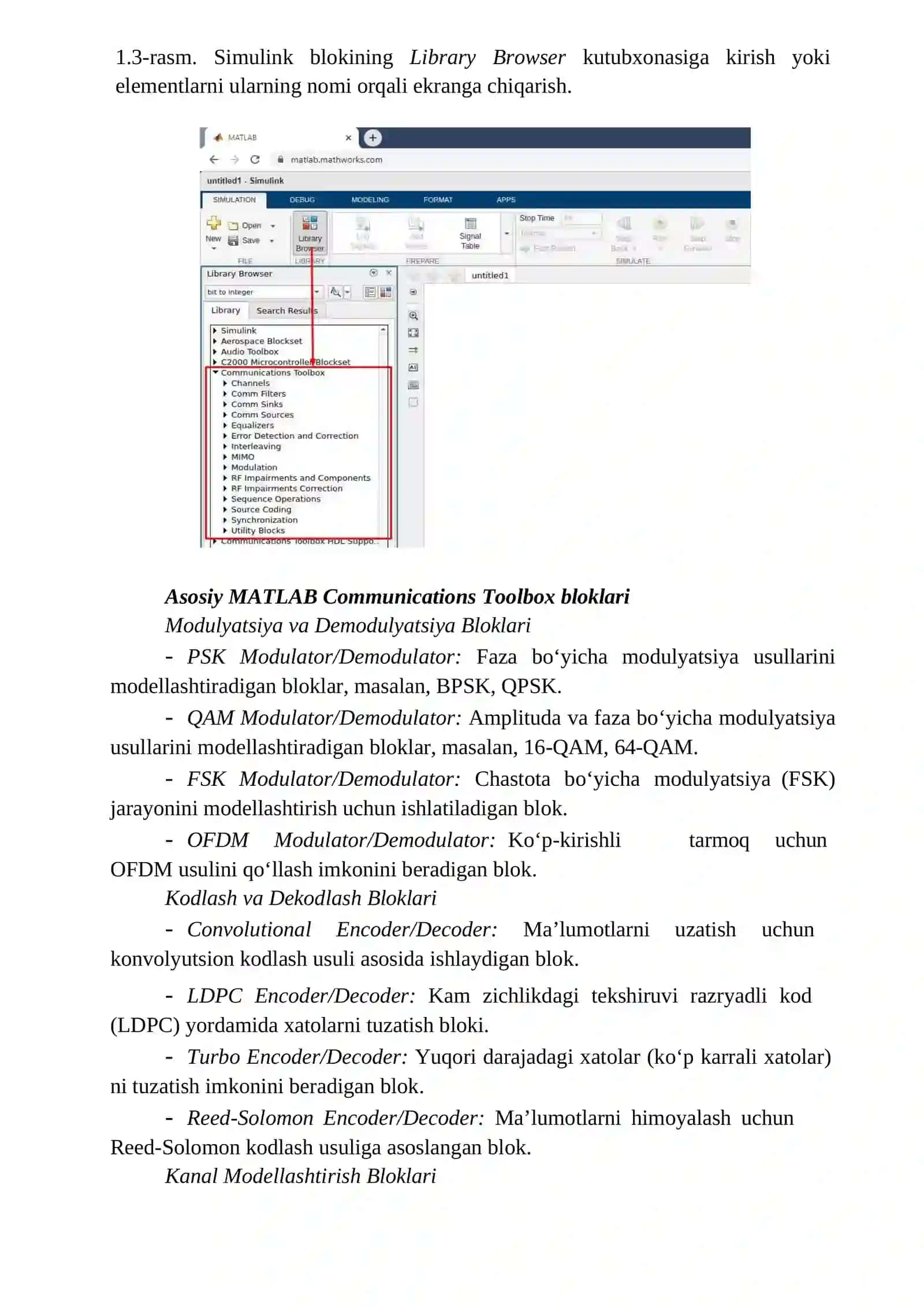 MATLAB-communications dasturiy paketi 4