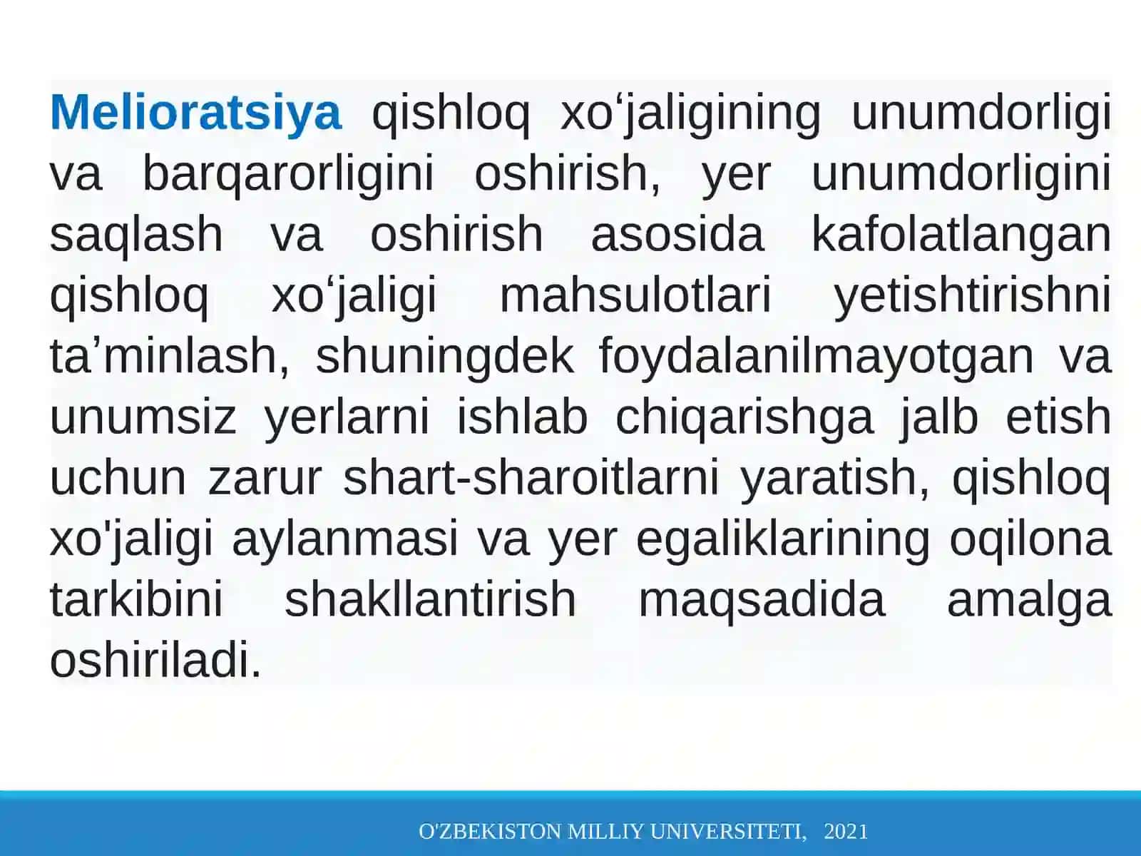 O'simliklar oziqlanish va o'g'itlar (Agrokimyo) 4