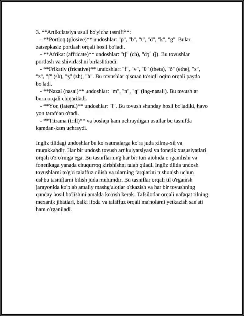 THE CLASSIFICATION OF ENGLISH CONSONANT 4
